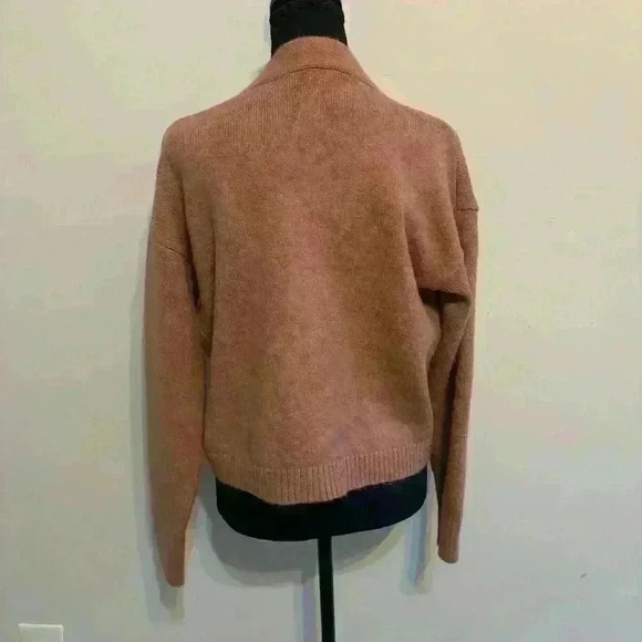 Fuzzy Cropped Oversized Grandpa Sweater with Daisy Buttons Size XS Altard State - Picture 2 of 12